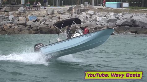 Boat Ignores Small Craft Advisory | 2 kids send it in this 17 Boston ...