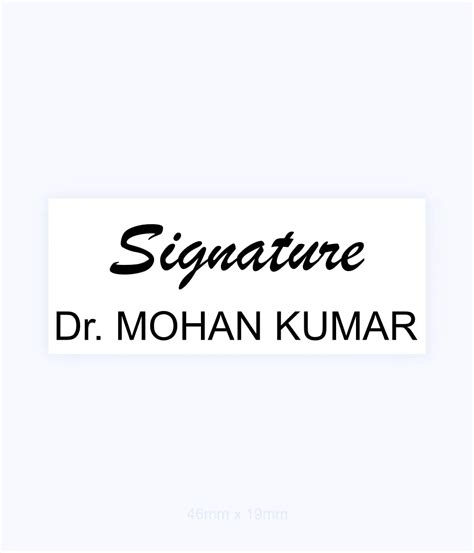 Signature Doctor Stamp NEO Stamp Q | create seal stamps online