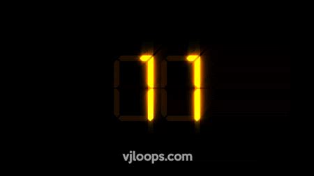 60 seconds digital countdown with flares #animation #motiongraphics #vfx #vjloops #countdown