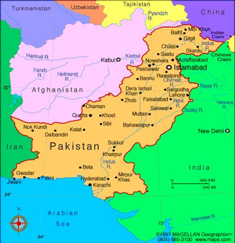 Pakistan Map | Infoplease