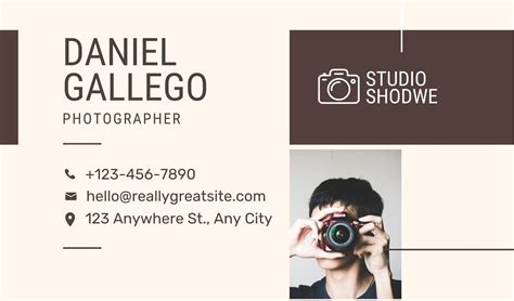 Photo Studio Visiting Card Design Free