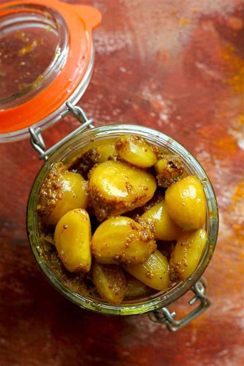 Garlic Pickle Recipe (Lehsun Ka Achar) - Fun FOOD Frolic