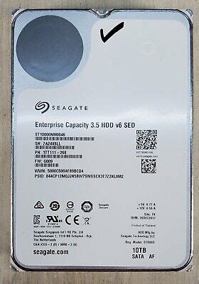 B GRADE Read Desc Seagate ST10000NM0046 10TB Hard Drive STR00D ...