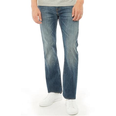 Buy Levi's Mens 527 Slim Bootcut Jeans Mostly Mid Blue