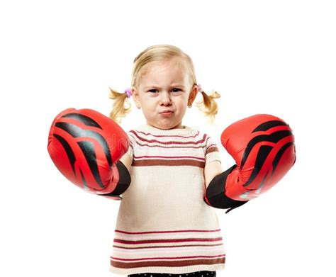 Boxer Kid Blond Girl Funny Boxing Gloves Stock Photos - Free & Royalty-Free Stock Photos from ...