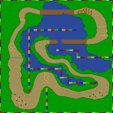 TMK | Reference | Maps | Super Mario Kart (SNES) | Special Cup - Donut ...