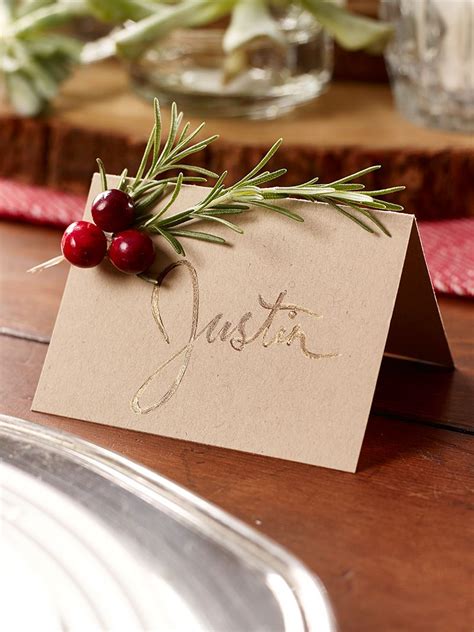 Rosemary Seating Cards | Christmas place cards, Christmas diy, Christmas holidays