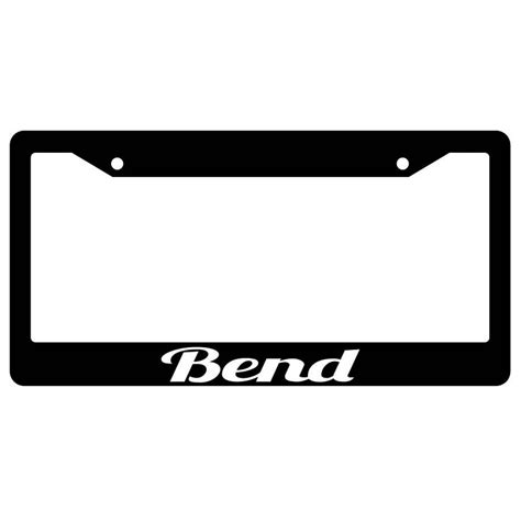 Bend Black Plastic License Plate Frame - Walmart.com - Walmart.com