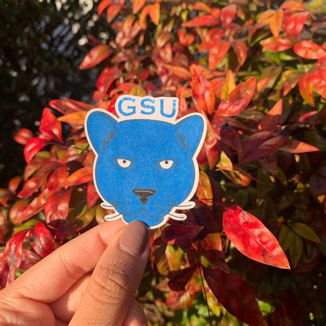 Georgia State University School Mascot Panther Vinyl Sticker | Etsy