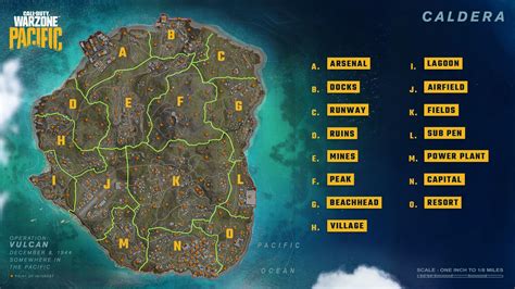 Call of Duty: Warzone Reveals Pacific Caldera Map