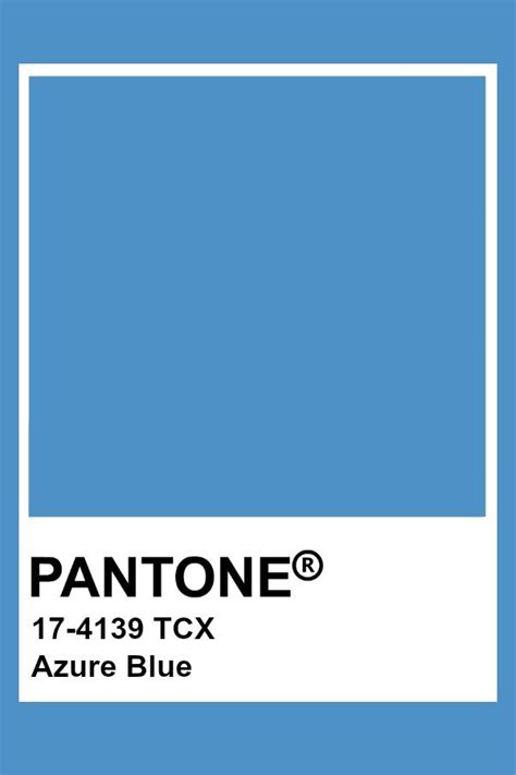 Pantone Azure Blue | Цветовые тона, Палитра, Палитры