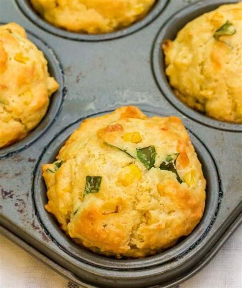 Cheesy Sweet Corn Muffins with Basil - Margin Making Mom®