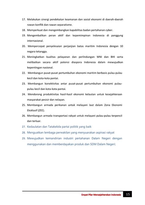 Visi misi prabowo sandiaga pemilu 2019 19 september | PDF | Free Download