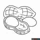 Peanut Coloring Page  Easy Drawing Guides sketch template