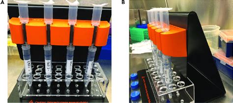 Setup of LS Columns on MACS MultiStand. (A) LS Columns are placed in ...