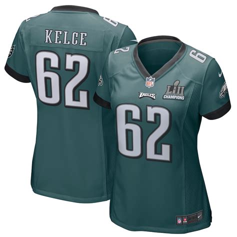 Women's Philadelphia Eagles Jason Kelce Nike Midnight Green Super Bowl ...