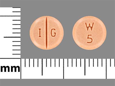 I G W 5 Pill Orange Round 8mm - Pill Identifier