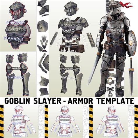 GOBLIN SLAYER Armor Template - Goblin Slayer Armor Pepakura - Goblin ...