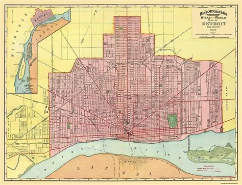 Check out this 122 year old map of Detroit, produced in 1897 by ...