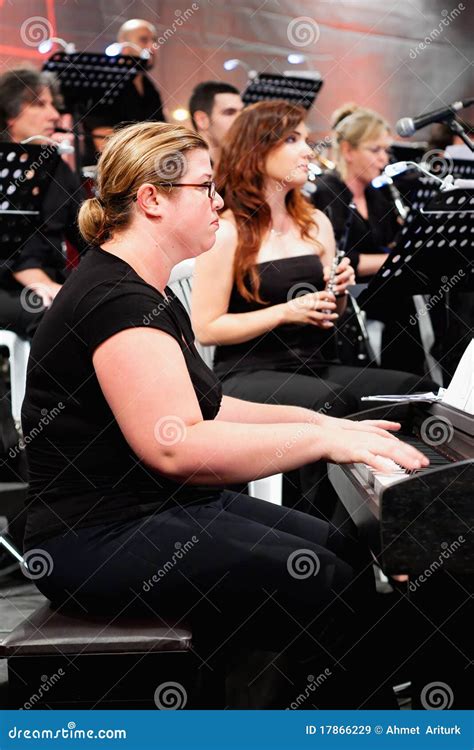 Pianist in concert editorial stock image. Image of concert - 17866229