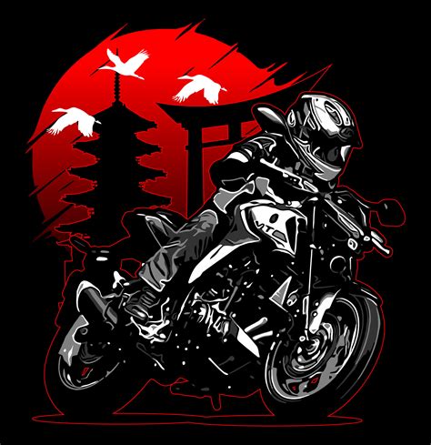 motorbike rider vector 10581272 Vector Art at Vecteezy