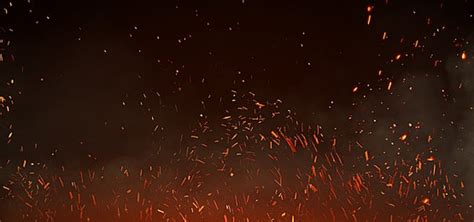 Fire Sparks And Embers Flying Away Free Hd Jpg Psd Background, Fire ...