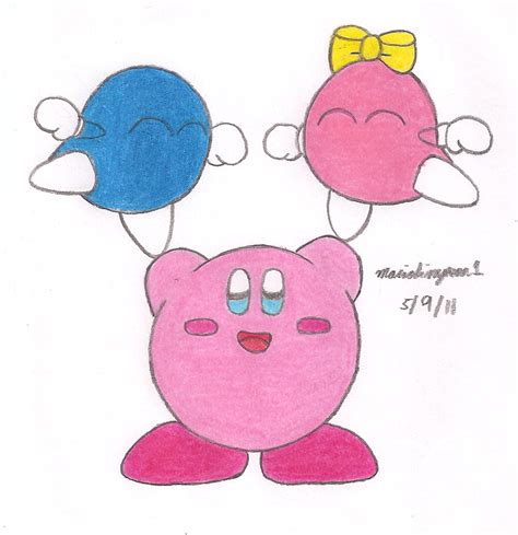 Kirby with Lololo and Lalala by MarioSimpson1 on DeviantArt