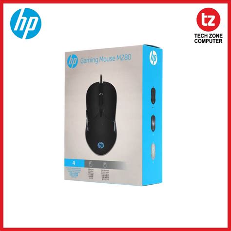 [Shopee] HP M280 WIRED OPTICAL GAMING MOUSE WITH 4 DPI SETTLINGS & 6 ...