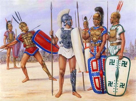 "Samnite Warriors, c. 293 BC", Richard Hook | Roman soldiers, Punic ...