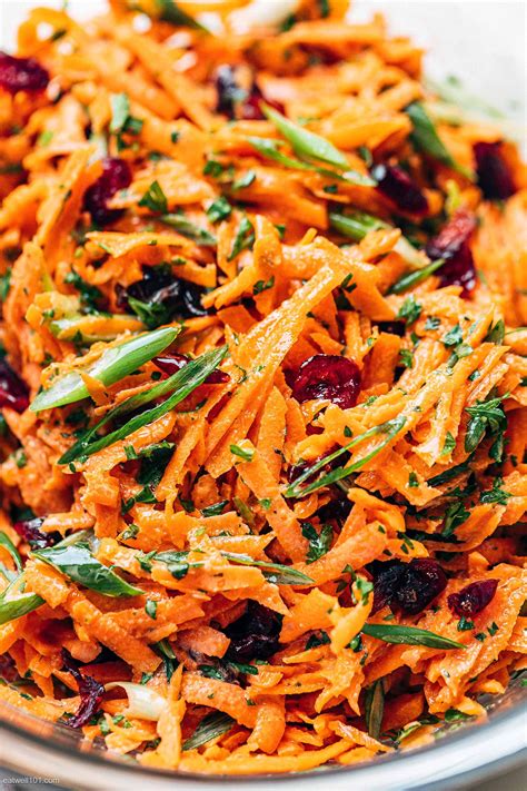 Shredded Carrot Salad with Honey Mustard Dressing | Carrot salad recipes, Chicken recipes ...