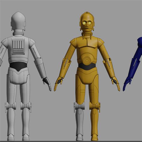 Protocol Droids - Star Wars - Fan Art | CGTrader