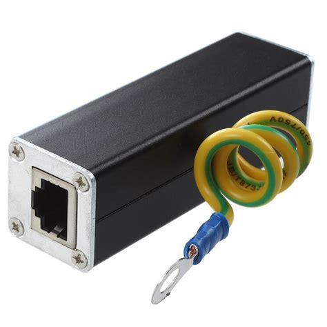 RJ45 Plug Ethernet Network Surge Protector Thunder Arrester 100MHz-in ...