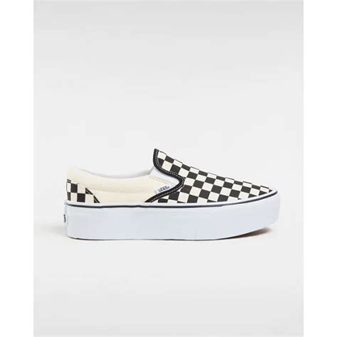 Classic Slip-On Stackform Shoes | Black, White | Vans