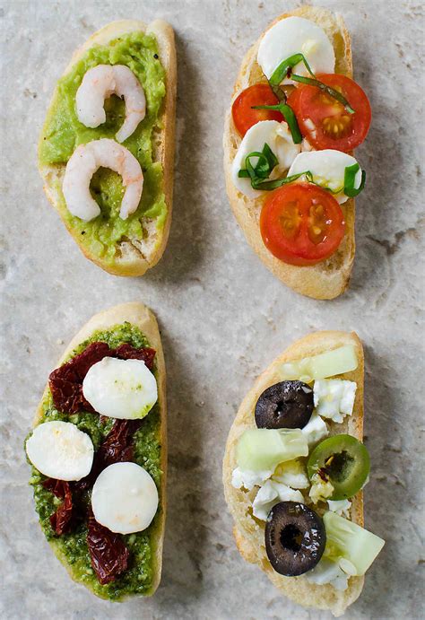 4 Way Party Perfect Crostini Appetizers | Watch What U Eat