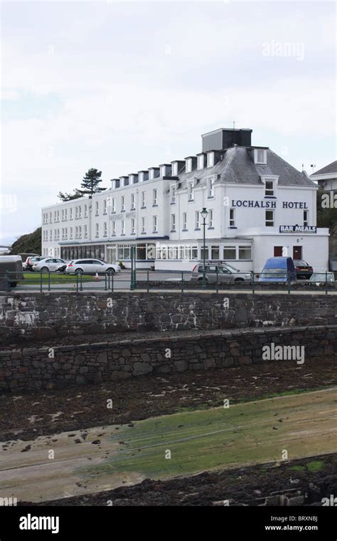 exterior of Lochalsh hotel Kyle of Lochalsh Scotland October 2010 Stock ...