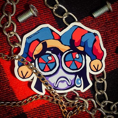 Pomni Boowomp Meme Acrylic Charm & Sticker the Amazing Digital Circus ...