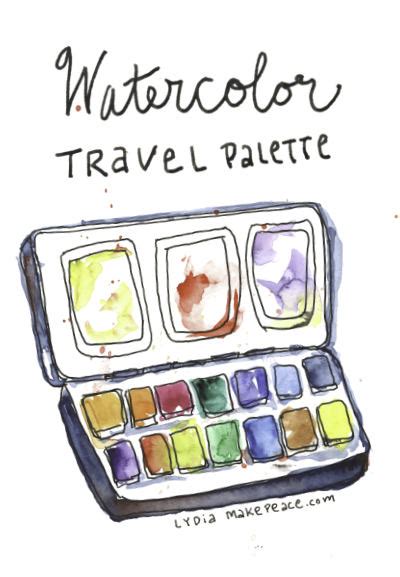 Watercolor Travel Palette — Artist Lydia Makepeace