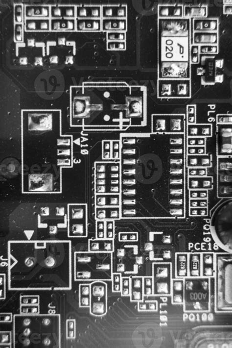 resistors on the blue printed circuit board. pcb 25071354 Stock Photo ...