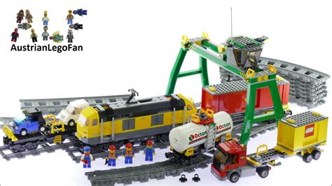 Lego City 7939 Cargo Train - Lego Speed Build Review - YouTube