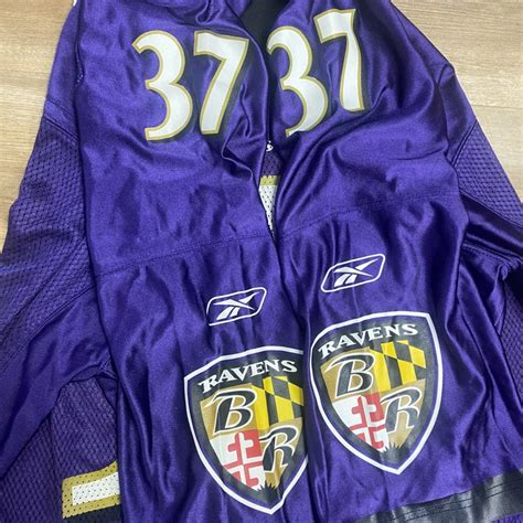 BALTIMORE RAVENS DEION SANDERS REEBOK NFL FOOTBALL JERSEY ADULT XXL ...