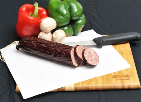 Venison Summer Sausage - Jalapeno Cheese - G&W Meat & Bavarian Style Sausage