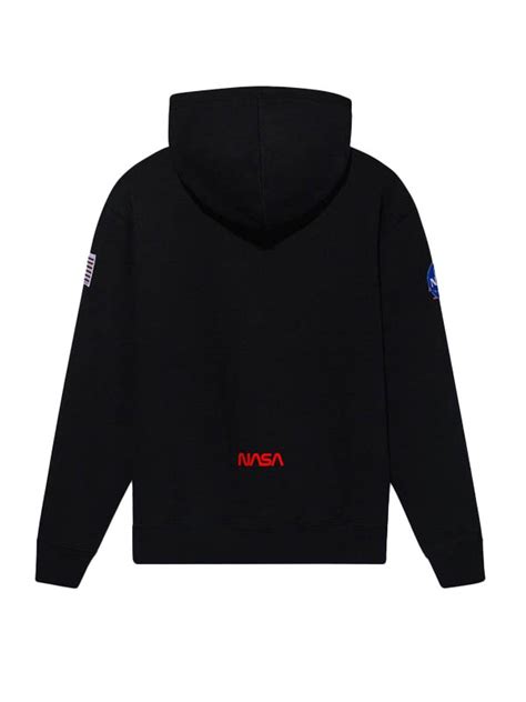 Men's NASA Worm Logo Black Hoodie | Save 30% | Iconic Jacket