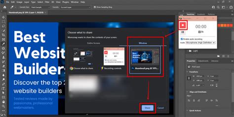 How Do I Record My Screen in Photoshop? - WebsiteBuilderInsider.com