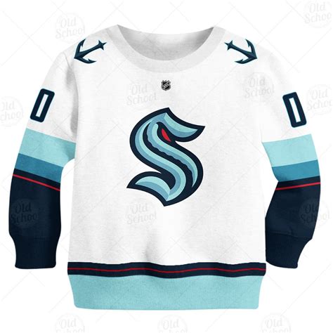 MON-YOURNAME_NHL20_085_KID: Personalize NHL Seattle Kraken 2020 Away ...