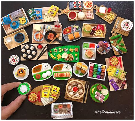 Miniature FoodFridge Magnets - Dollhouse food in 2020 | Dollhouse food ...