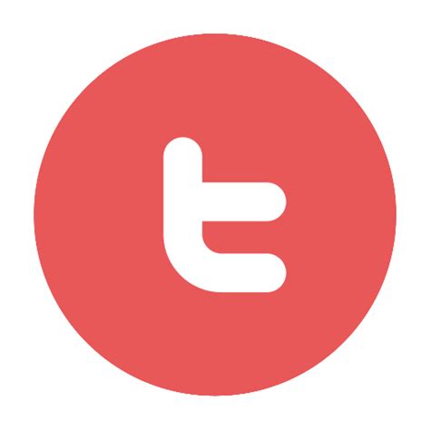 Red Twitter Logo - LogoDix