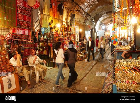 Tunisia, Tunis, medina listed as World Heritage by UNESCO, view of the ...