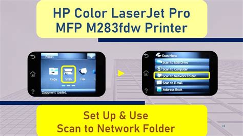 HP Color LaserJet Pro MFP M283 : Setup and Scan To Network Folder - YouTube