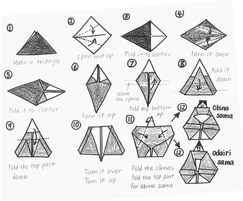 About Japan: A Teacher's Resource | Origami Hina Doll Instructions ...