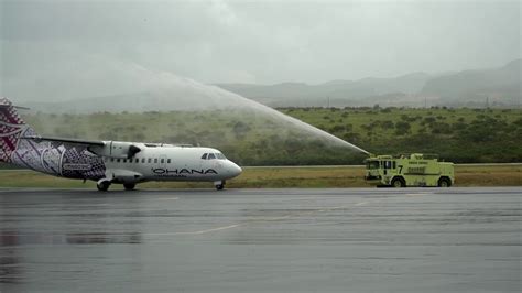 ‘Ohana by Hawaiian Welcomes its Maiden Flight to Kapalua Airport (JHM) in West Maui - YouTube